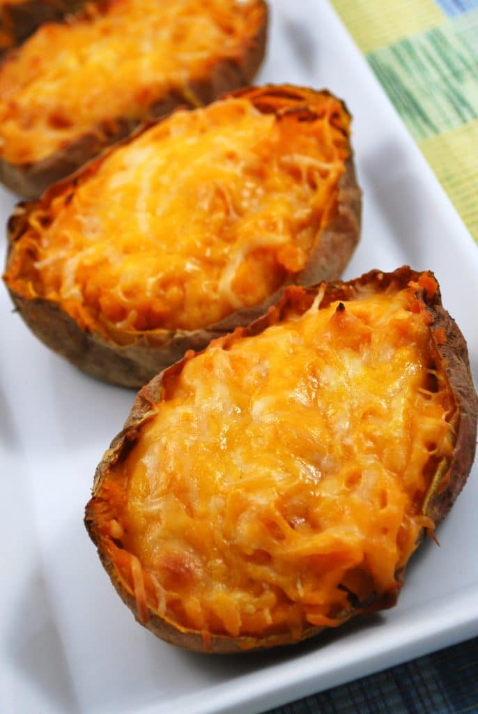 Twice Baked Lime Sweet Potatoes