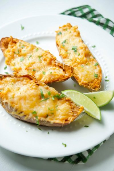 Twice Baked Lime Sweet Potatoes made with fresh limes are a creamy, tangy side dish are delicious and simple to make. 