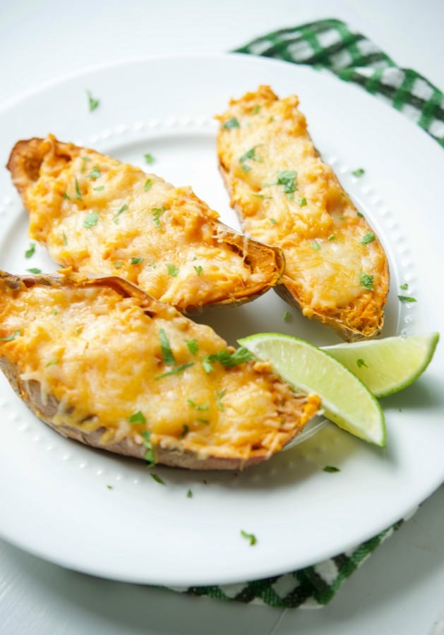 Twice Baked Lime Sweet Potatoes made with fresh limes are a creamy, tangy side dish are delicious and simple to make. 