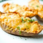 Twice Baked Lime Sweet Potatoes