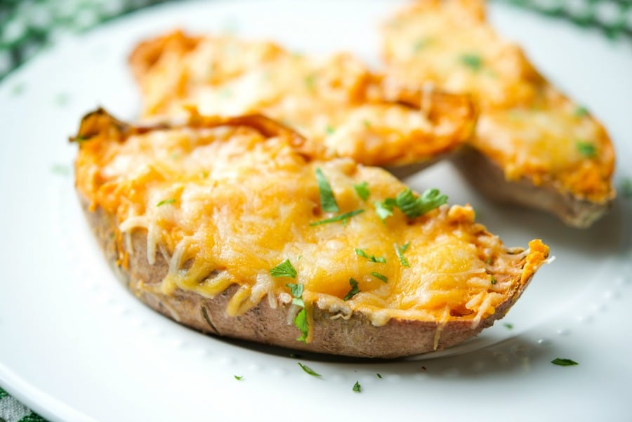 Twice Baked Lime Sweet Potatoes