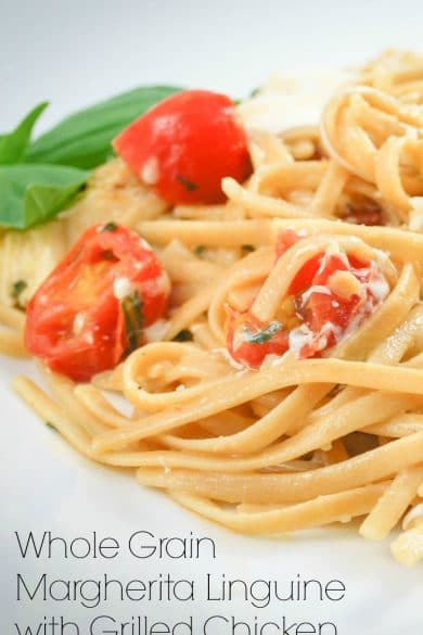 Whole Grain Linguine Margherita | CarriesExperimentalKitchen.com