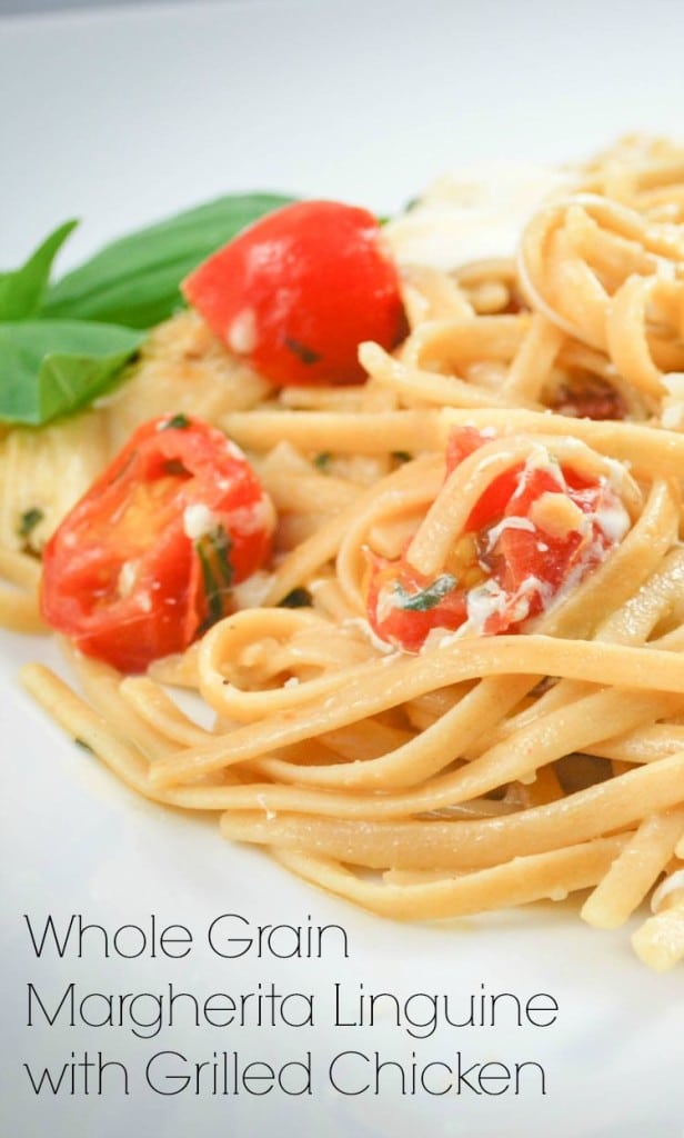 Whole Grain Linguine Margherita | CarriesExperimentalKitchen.com