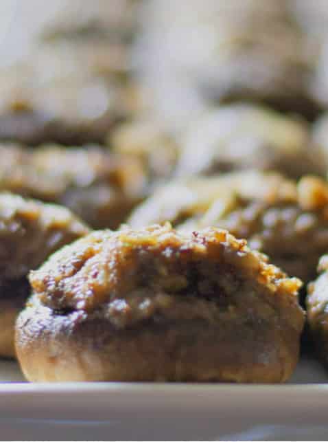 Fennel and Asiago Stuffed Mushrooms