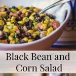 This Black Bean & Corn Salad made with fresh Jersey corn, tomatoes, lime juice and cilantro makes the perfect side salad for your picnic.