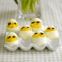 Easter Chick Deviled Eggs