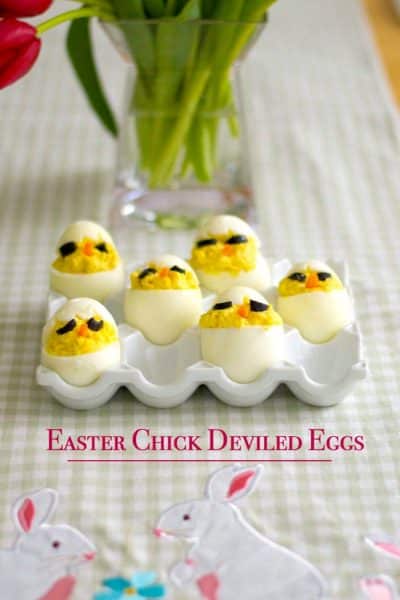 Have some fun this Easter by making these Easter Chick Deviled Eggs.