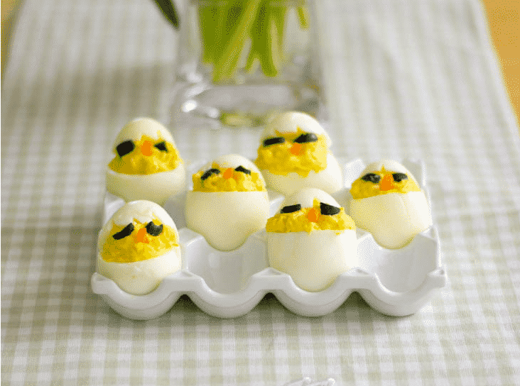 Easter Chick Deviled Eggs