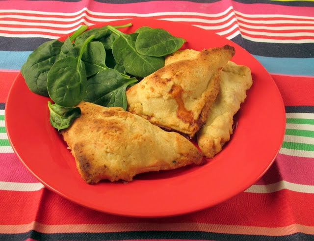 A plate of food on a table