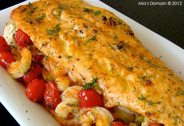 Stuffed Baked Salmon