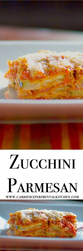 Use up all of that garden fresh Summer zucchini by making Zucchini Parmesan. Perfect for weeknights, feeding a crowd or Sunday supper. 