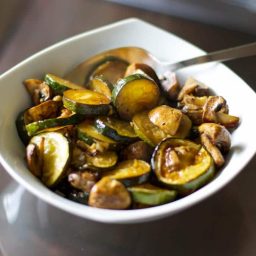 Balsamic Zucchini & Mushrooms