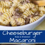Stovetop Cheeseburger Macaroni collage