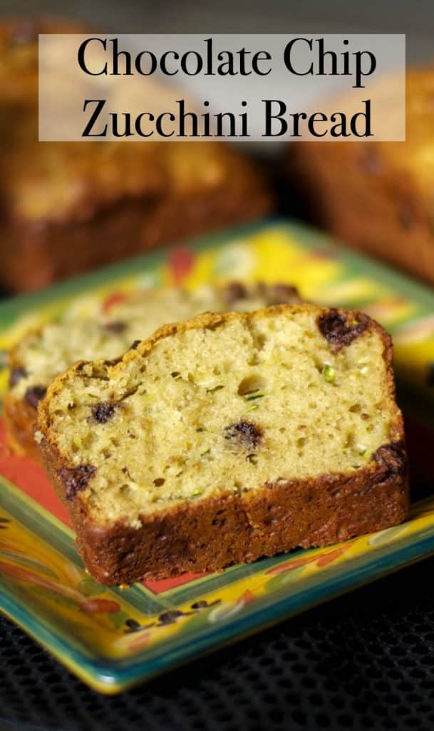  This version of Chocolate Chip Zucchini Bread is lightened up a bit with Greek yogurt and applesauce, but it's loaded with flavor. 