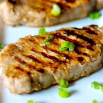 Lemon Ginger Grilled Pork Chops