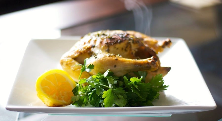 Lemon Roasted Cornish Hens