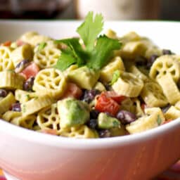 Pasta Salad with Avocado and Black Beans