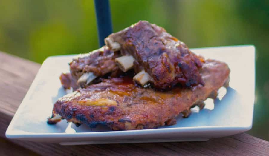 Ribs with Honey Maple BBQ Sauce