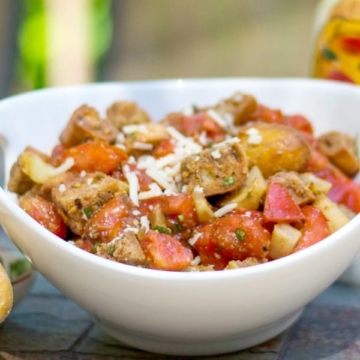 Roasted Fennel & Heirloom Tomato Panzanella Salad