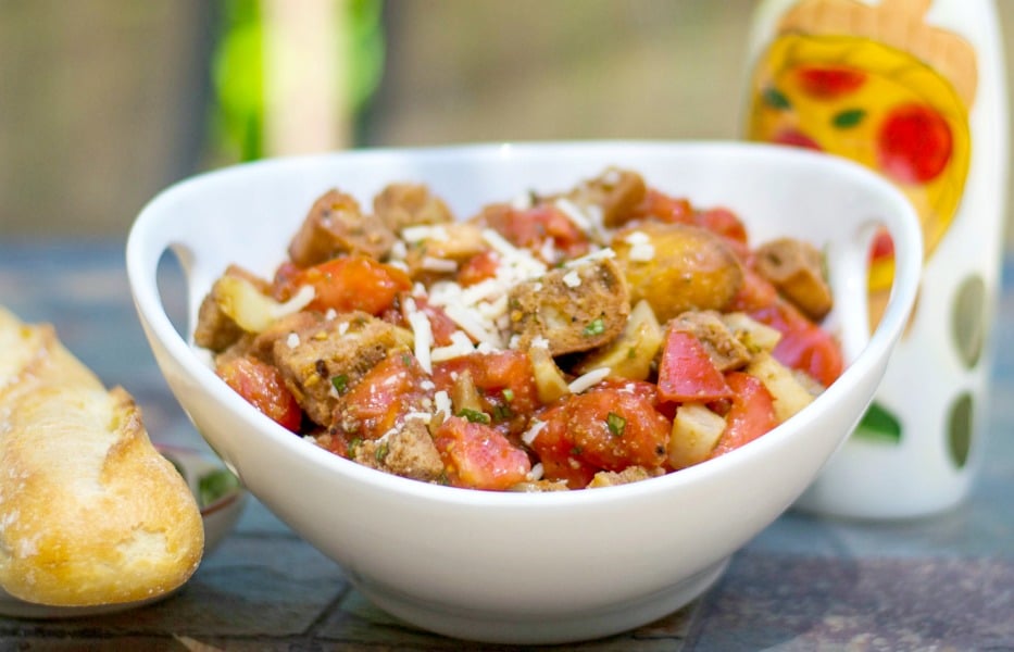 Roasted Fennel & Heirloom Tomato Panzanella Salad