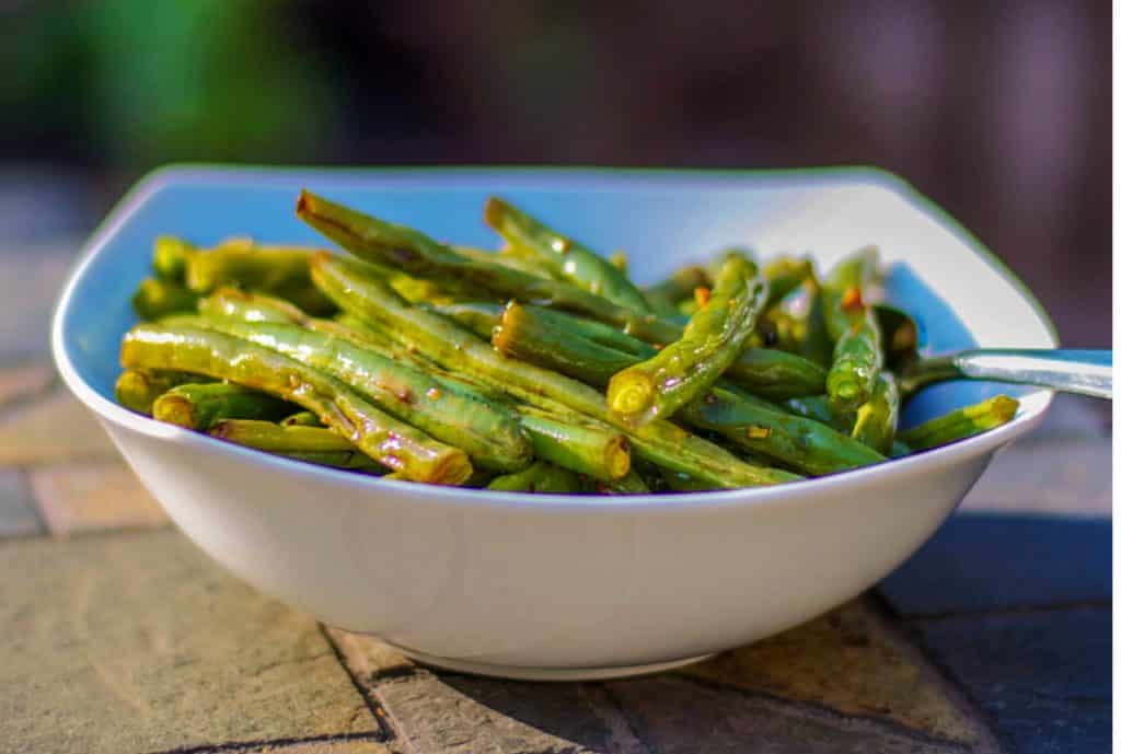 Soy Sauce Roasted Green Beans