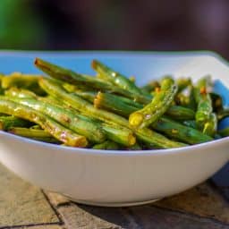 Soy Sauce Roasted Green Beans