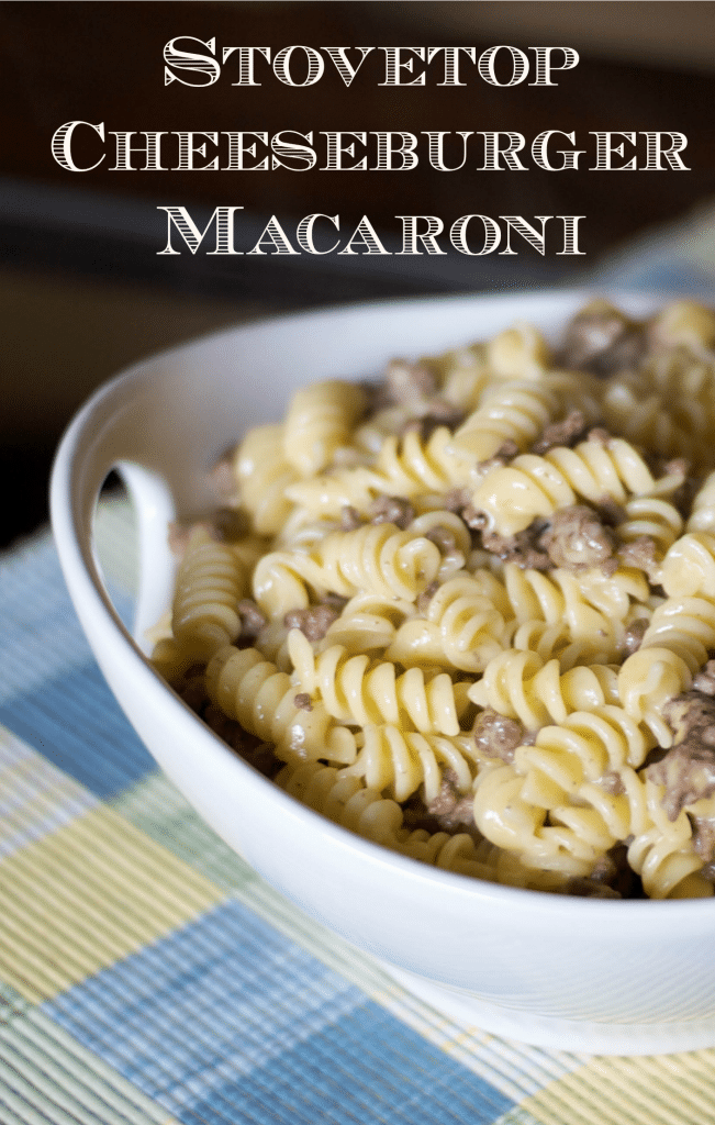 A close up of Cheeseburger Macaroni 