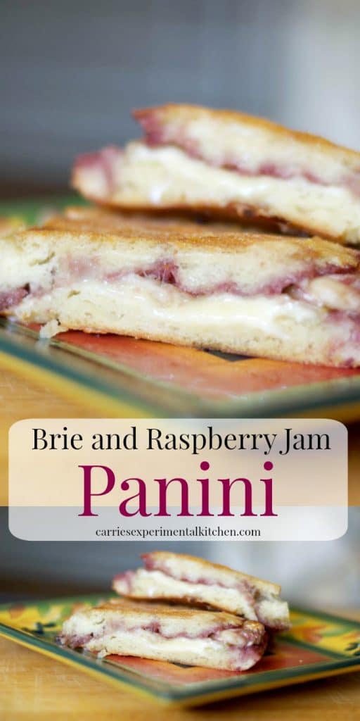 This panini made with creamy Brie cheese and sweet seedless raspberry jam makes a tasty lunch or quick dinner sandwich.
