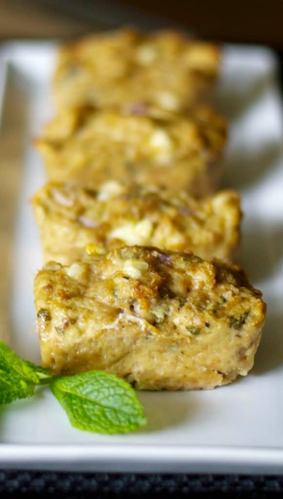  Feta and Sage Mini Chicken Meatloaf made with ground chicken, fresh sage, onions and Feta cheese is a deliciously healthy, simple weeknight meal. 