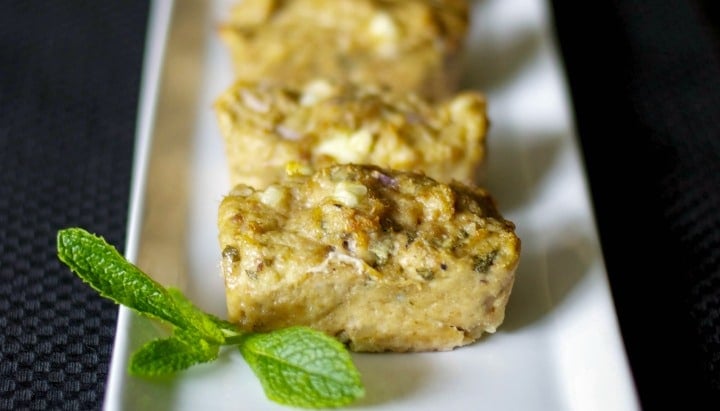 Feta and Sage Mini Chicken Meatloaf