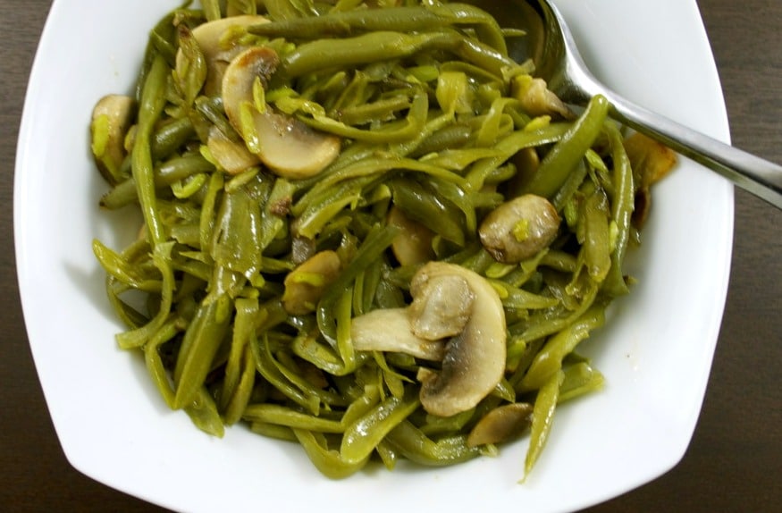 French Green Beans with Mushrooms