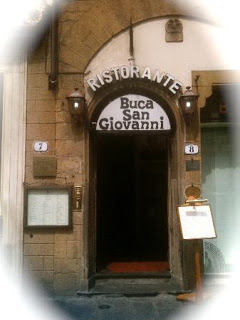 A close up of an Italian restaurant in Florence
