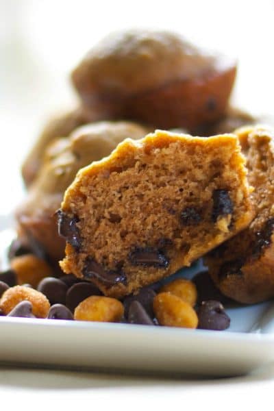 Chocolate, peanut butter and bananas combined into a flavorful, decadent muffin. Eat them for breakfast or an afternoon snack!