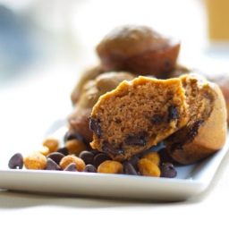 Chocolate Peanut Butter Banana Muffins