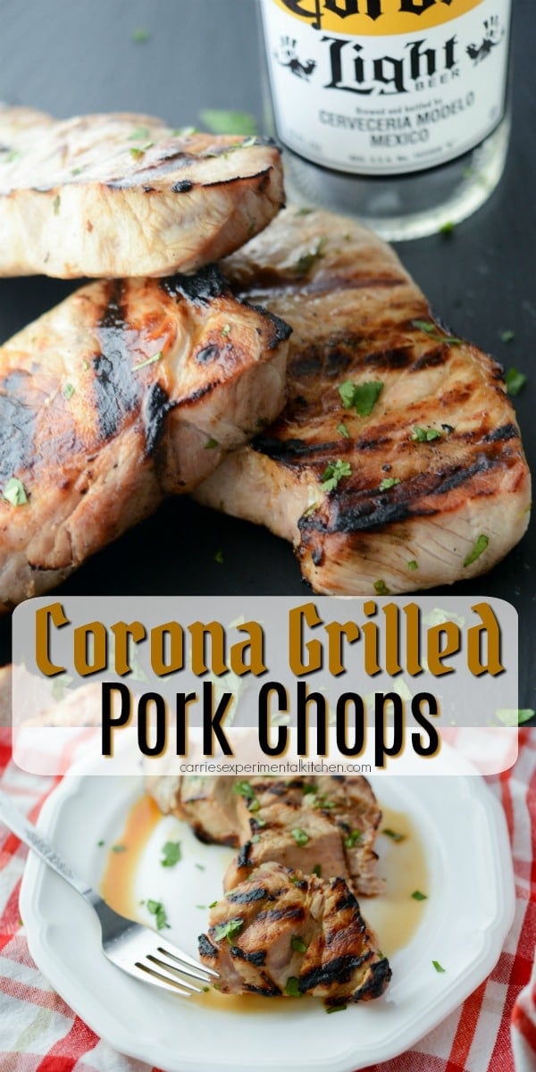 Corona Grilled Pork Chops | Carrie's Experimental Kitchen
