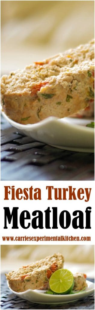 Make dinnertime fun with this Fiesta Turkey Meatloaf made with extra lean ground turkey, fresh tomatoes, garlic, cilantro and lime juice.