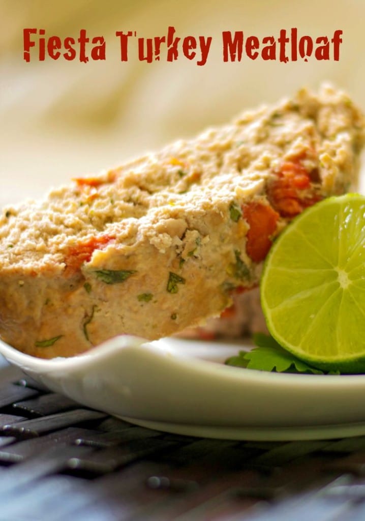 Make dinnertime fun with this Fiesta Turkey Meatloaf made with extra lean ground turkey, fresh tomatoes, garlic, cilantro and lime juice.