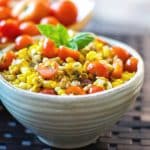 Corn and Tomato Salad in a bowl