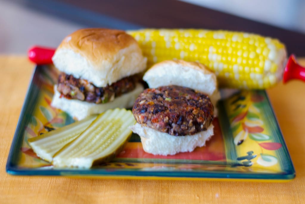 Greek Black Bean Sliders