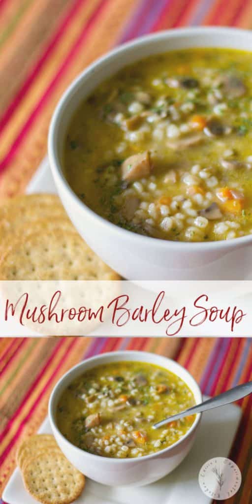 Vegetarian Mushroom Barley Soup | Carrie’s Experimental Kitchen