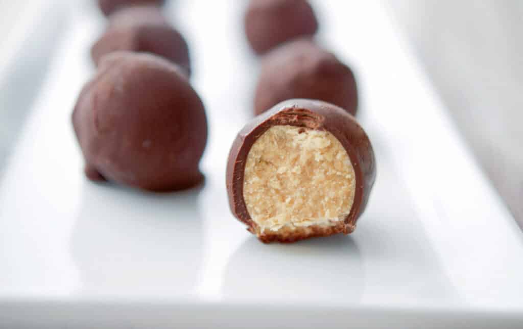 Dark Chocolate Peanut Butter Truffles