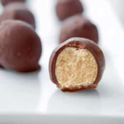 Dark Chocolate Peanut Butter Truffles