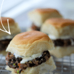 greek style black bean sliders