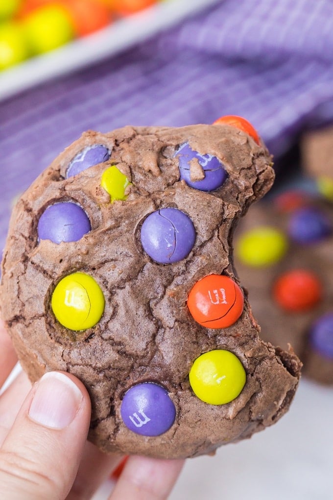 Halloween M&M Cookies