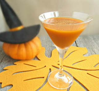 A glass of Pumpkin Martini