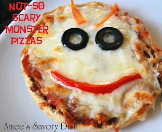 Monster english muffin pizza
