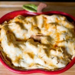 Homemade Apple Pie in an apple pie dish