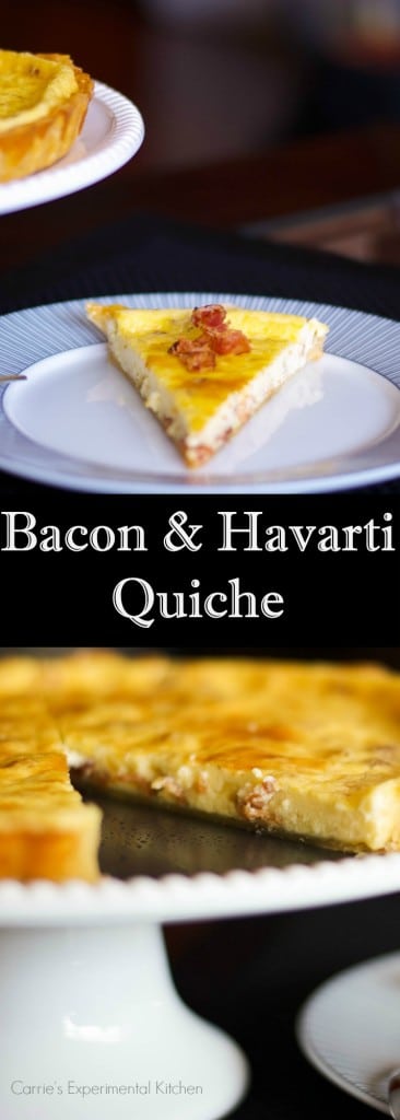 Bacon and Havarti Quiche collage photo
