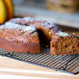 Chocolate Hazelnut Pumpkin Banana Bundt Cake