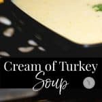 Light and creamy soup using leftover Thanksgiving turkey; then thickened with milk instead of cream for a reduced fat alternative.